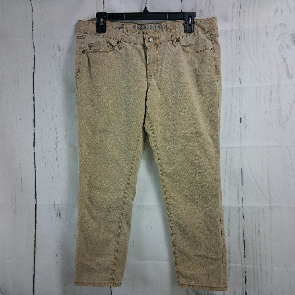 Mossimo Supply Co Crop Tan Jeans Size 11 Fit 6